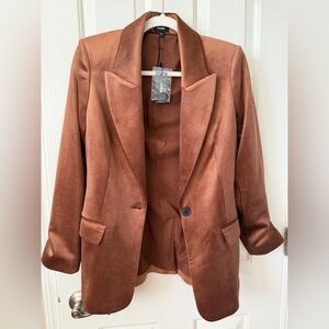 Express Women's Tan Corduroy Blazer